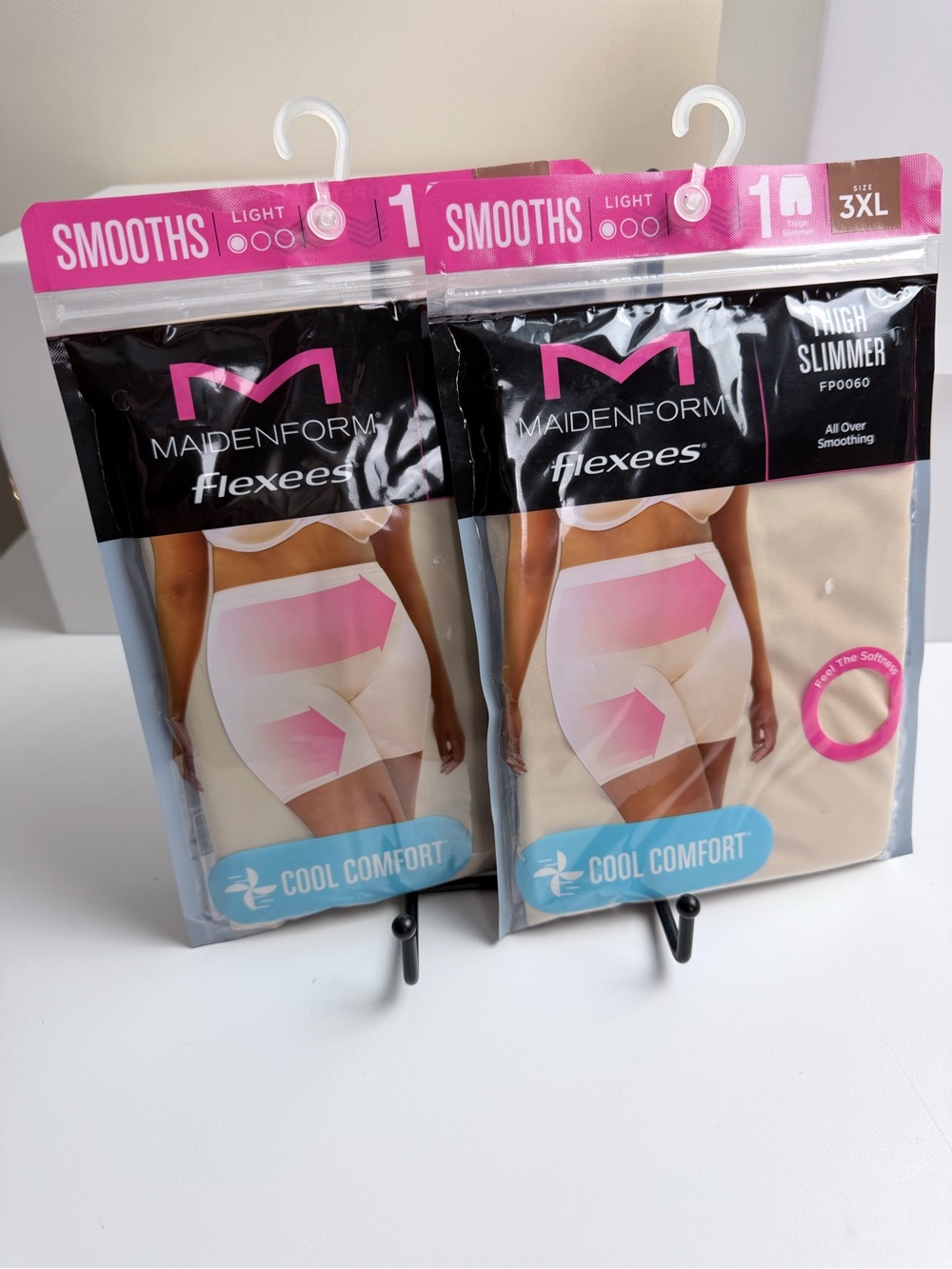 NWT Maidenform Flexees Thigh Slimmers Size 3XL Lot of 2 FP0060 Cool Comfort